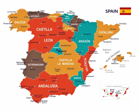 Map of Spain